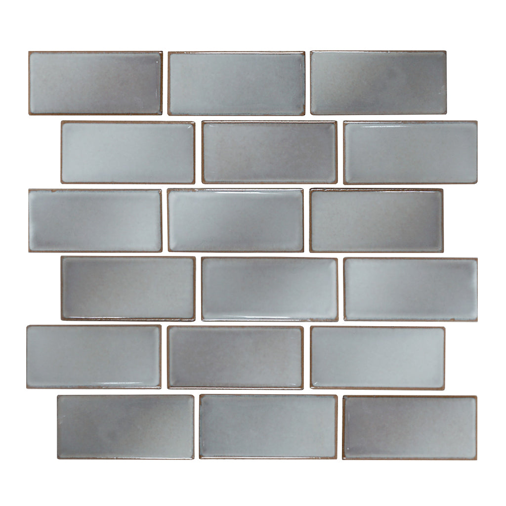 Silver Fabric Glass Subway Mosaic Tile  Online Tile Store with Free  Shipping on Qualifying Orders