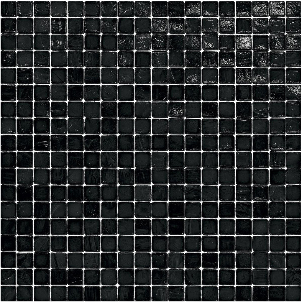 Black , 5/8 x 5/8 - Glass Tile