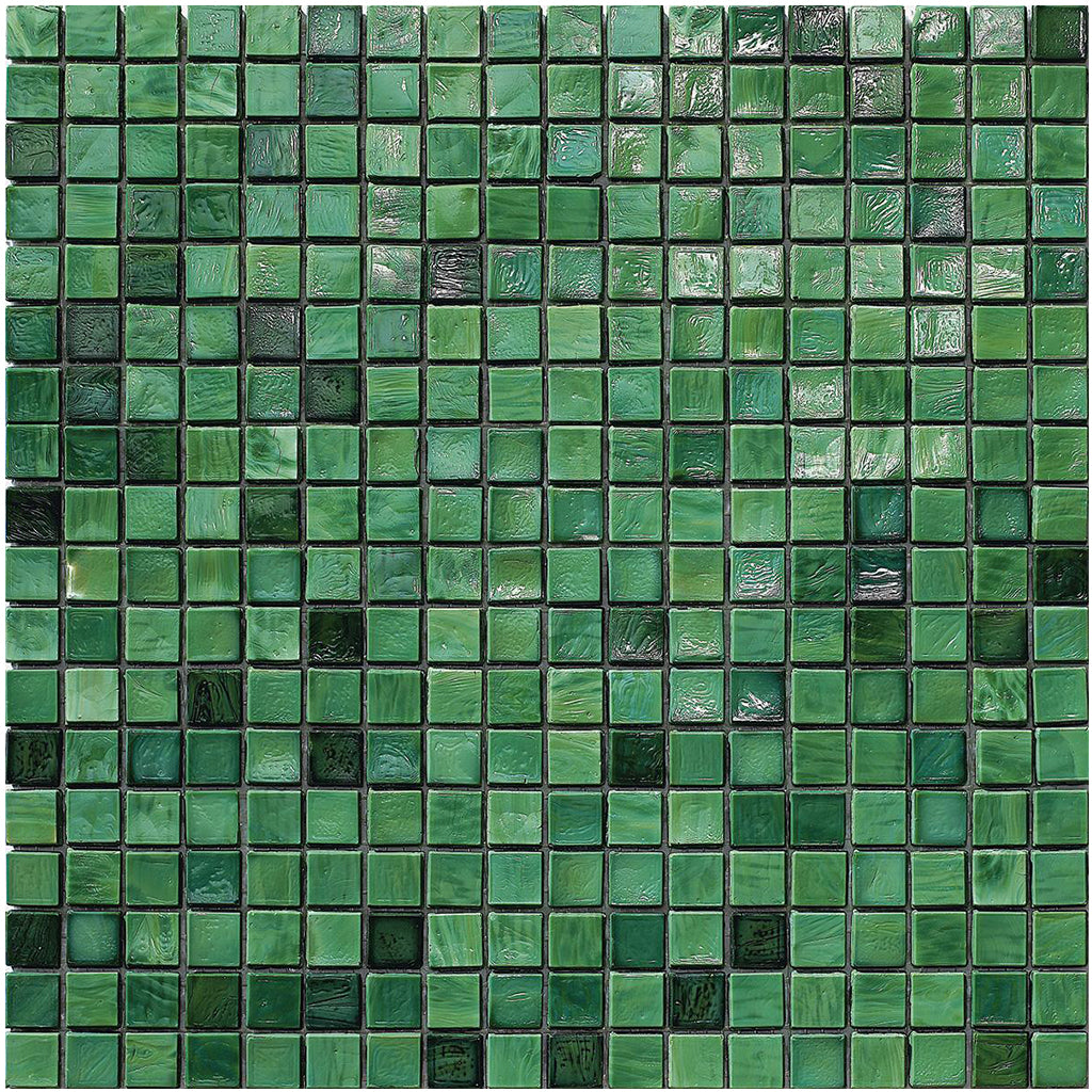 Mosaic Glass Tile 06-064 Green-5 tiles