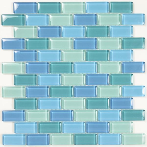 Royal Blue and Turquoise Frit, Cobalt Blue, and Turquoise Streamers Cl –  Luna Mosaic Arts