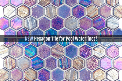 Illusions: New Hexagon Tile for Pool Waterlines