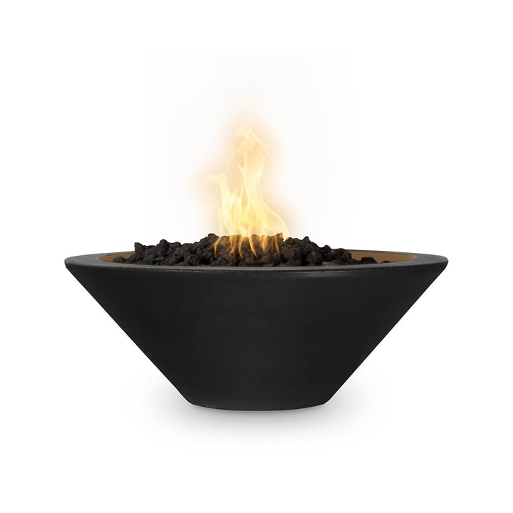 24" Cazo Fire Bowl | GFRC Concrete Fire Feature by TOP