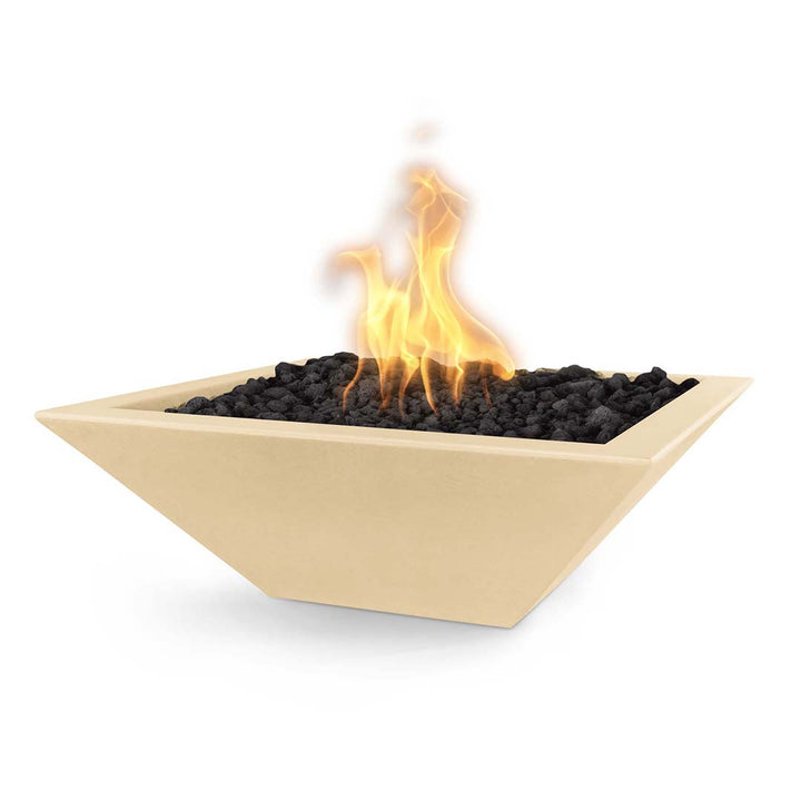 Maya 24" Fire Bowl - GFRC Concrete - Fire Feature