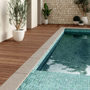 All Glass Tile Pool with Green Vidrepur Tile