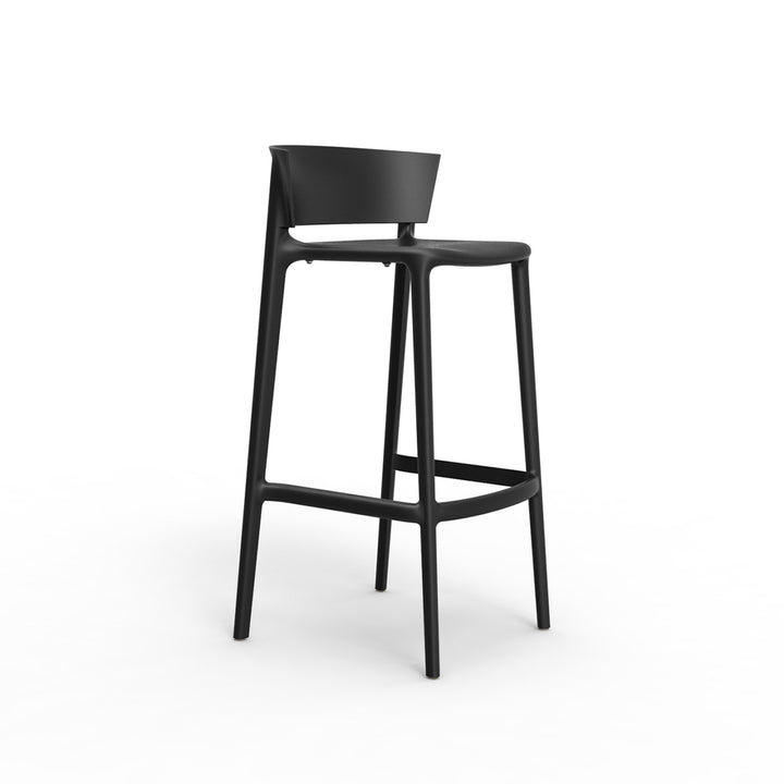 Africa Barstool by Vondom | Modern Patio Furniture - Black