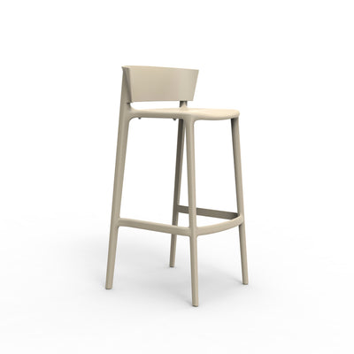 Africa Barstool by Vondom | Modern Patio Furniture - Ecru