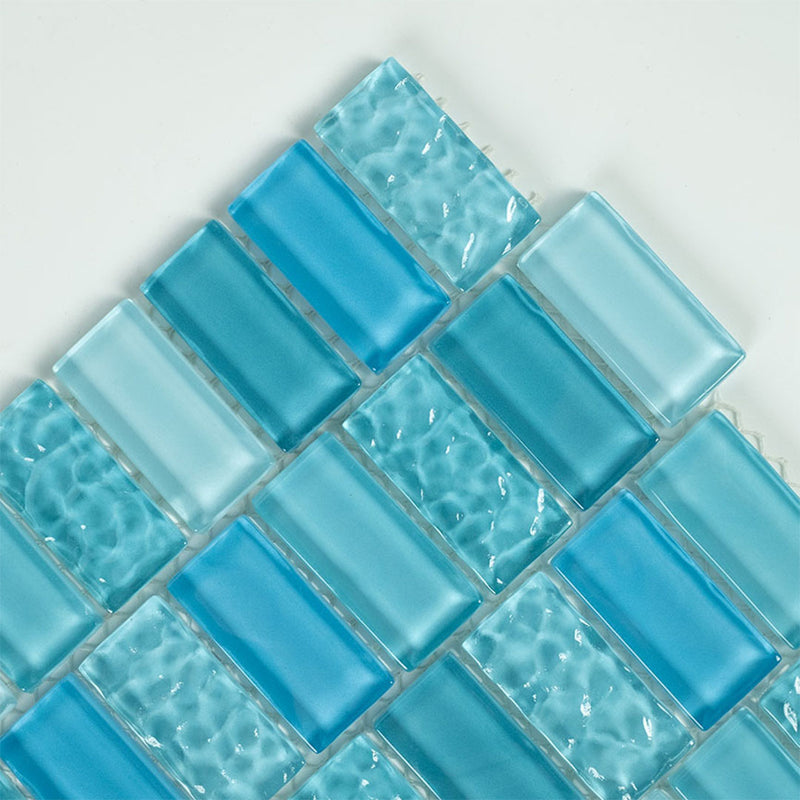 Coral Reef, 1" x 2" Glass Tile | Glass Pool Tile by Aquatica