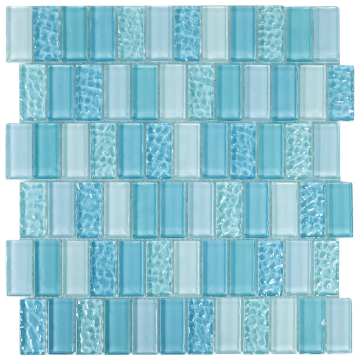 Sea Breeze, 1" x 2" Glass Tile | Glass Pool Tile by Aquatica