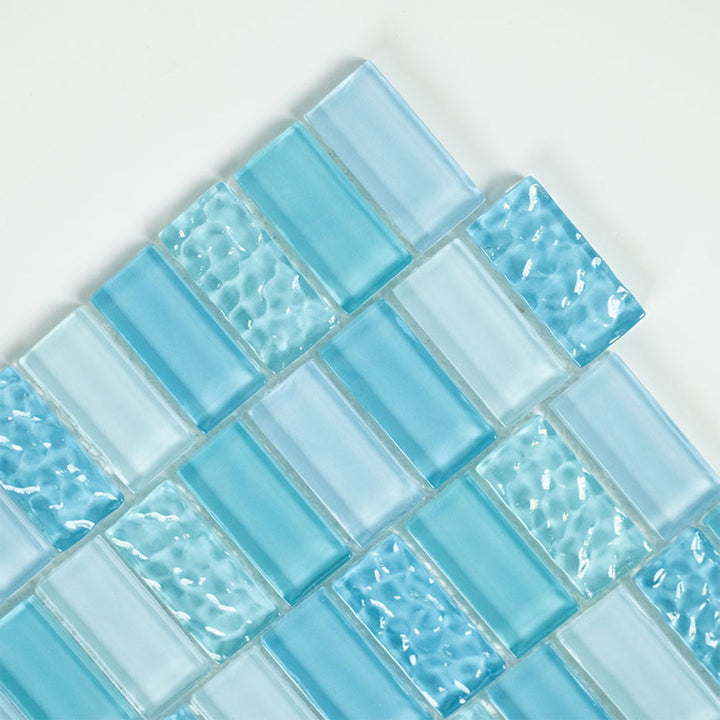 Sea Breeze, 1" x 2" Glass Tile | Glass Pool Tile by Aquatica