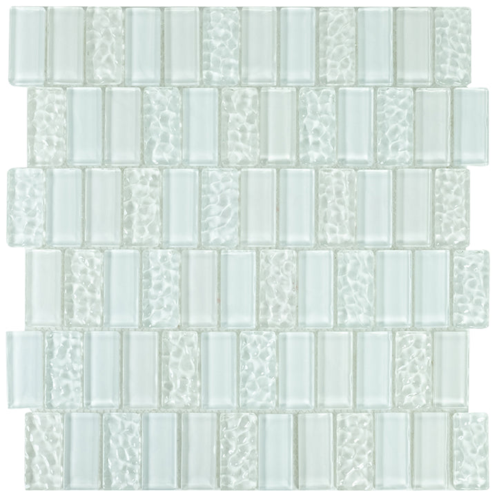 White Sand, 1" x 2" Glass Tile | Glass Pool Tile by Aquatica