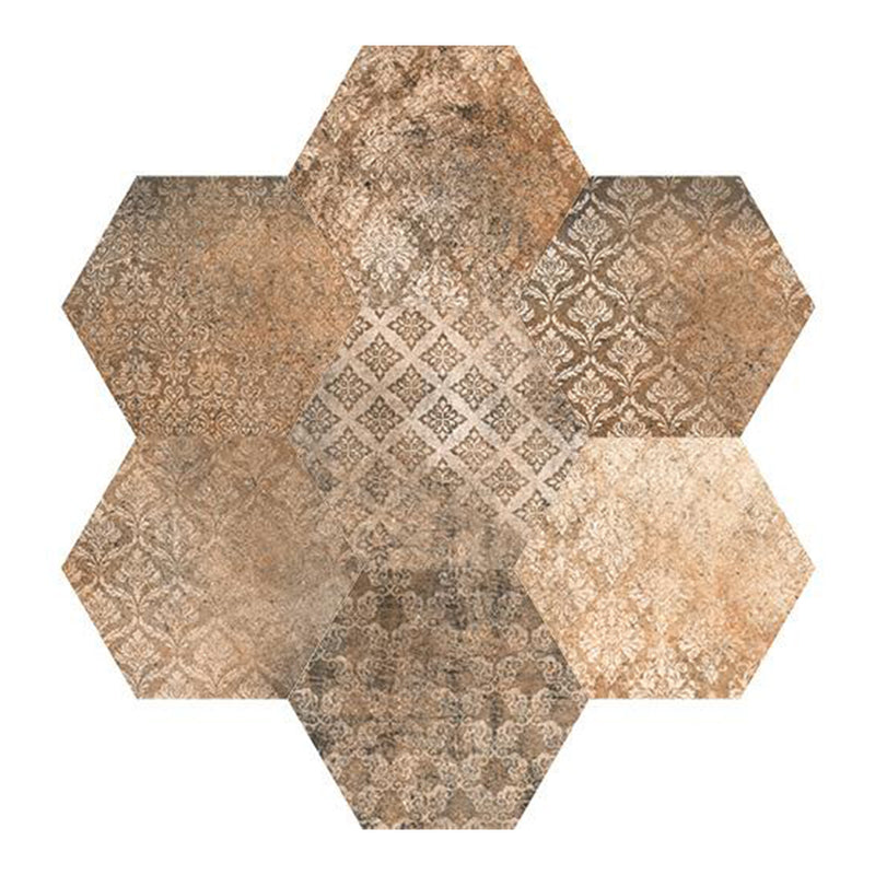 Abadia Deco Mix, Hexagon Porcelain Tile | Floor & Wall Tile by Tesoro