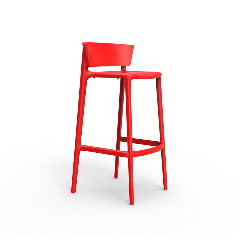 Africa Barstool by Vondom | Modern Patio Furniture - Red