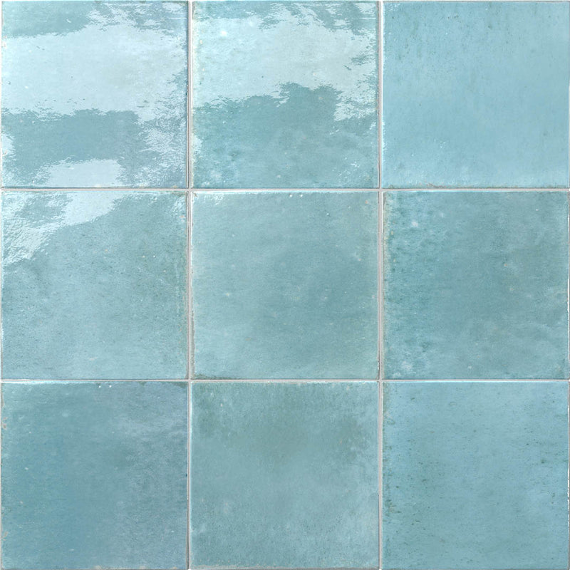 Agadir Agua, 5.8" x 5.8" | Porcelain Tile for Interiors & Exteriors