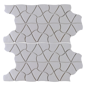 Plumeria, Mixed Glass Tile | Bathroom & Kitchen Backsplash Tile