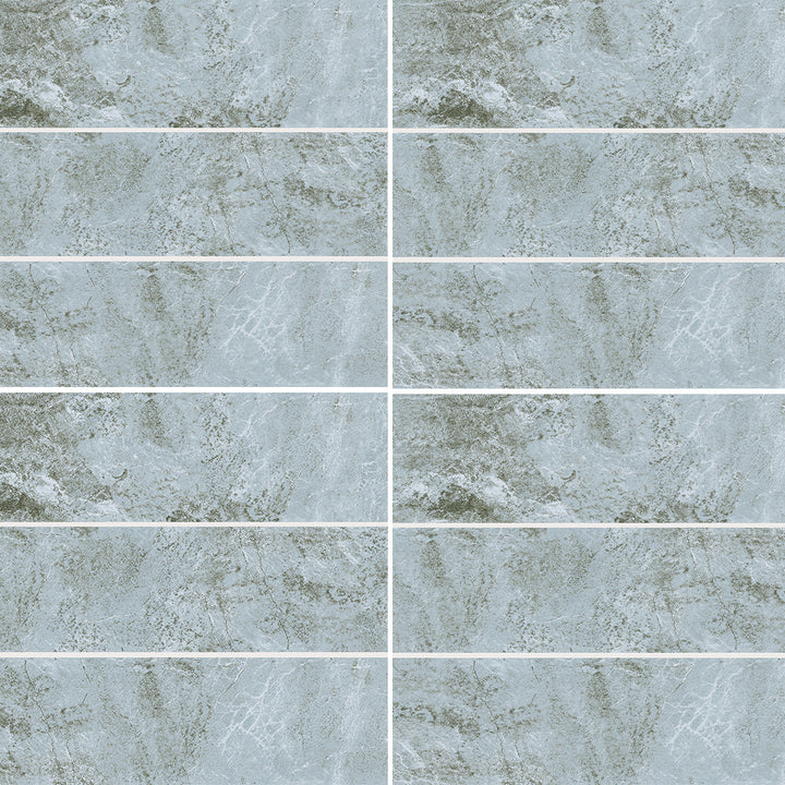 Aqua, 6" x 20" Pool Tile | ESTWAVEAQUA620 | Aquatica Porcelain Tile