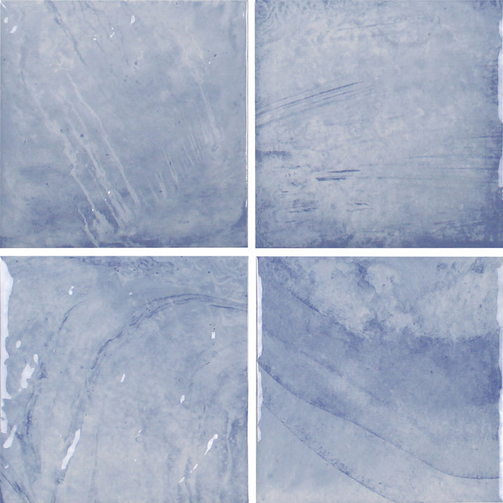 Azure, 6" x 6" Porcelain Tile | CRBREEFAZURE6 | Waterline Tile