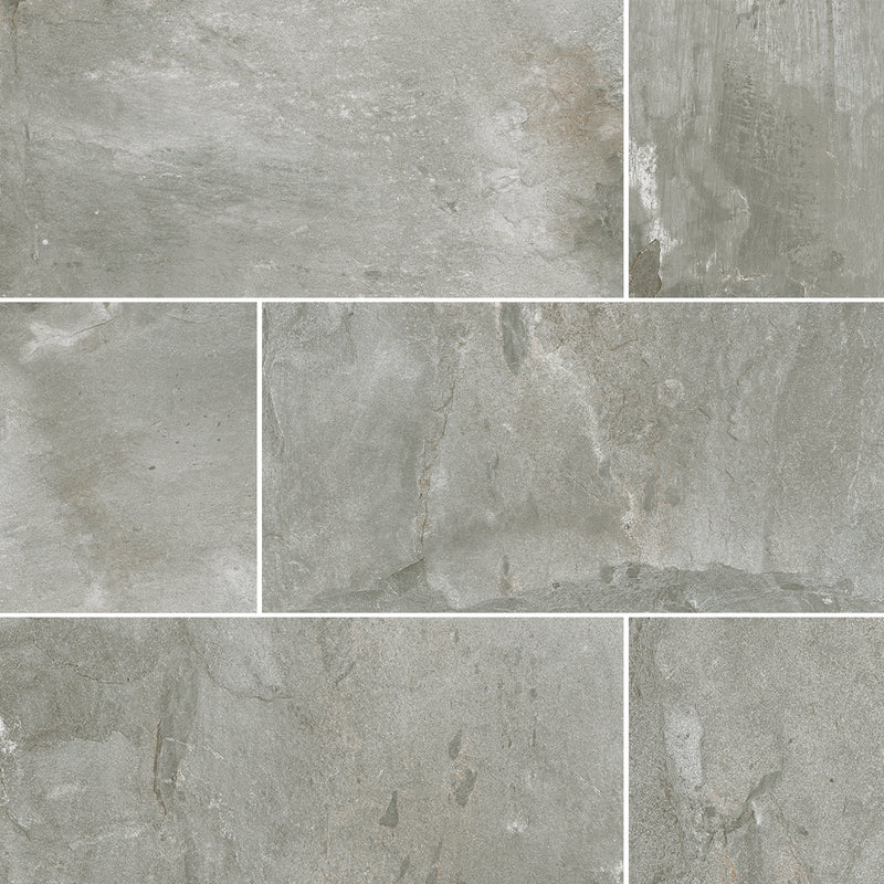 Arkham Gray, 12" x 24" Porcelain Tile | Porcelain Floor Tile