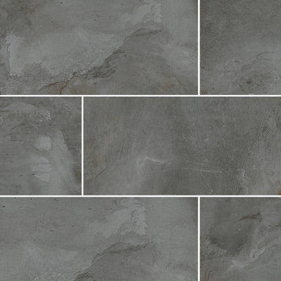 Arkham Gray, 12" x 24" Porcelain Tile | Porcelain Floor Tile