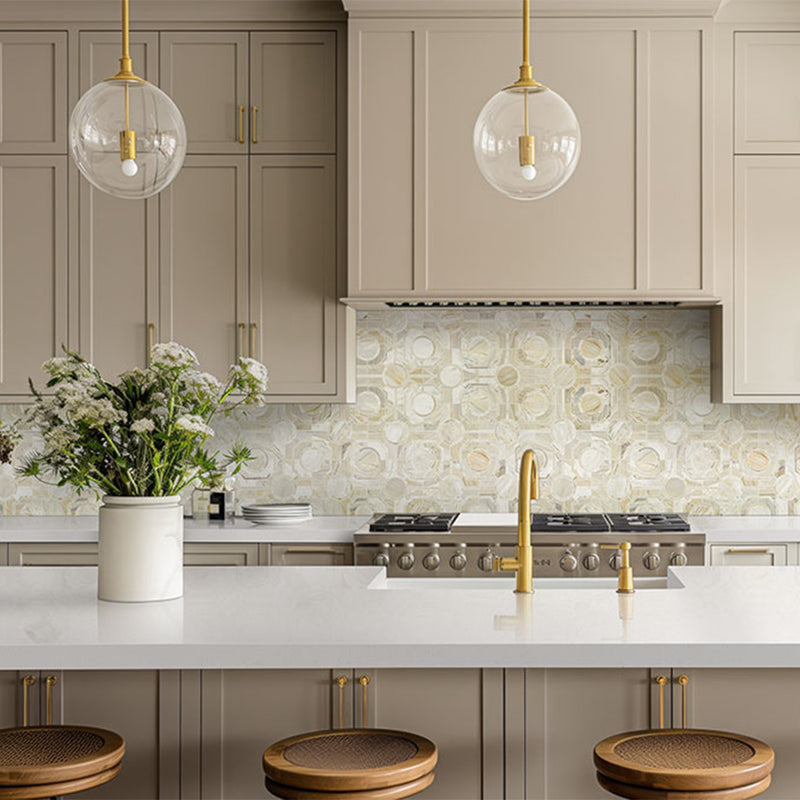 Athena Gold Regency | Marble Kitchen & Bath Tile by MSI