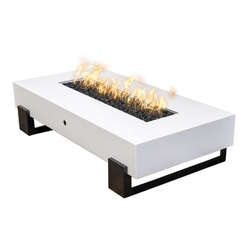 Baja Fire Table, Black & White | Outdoor Fire Pit by The Outdoor Plus