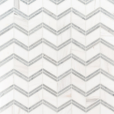 Bianco Dolomite Chevron | Natural Stone Tile for Kitchen and Bath