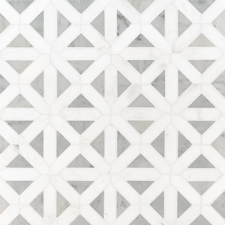 Bianco Dolomite Geometrica | Stone Tile for Kitchen and Bath