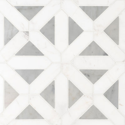 Bianco Dolomite Geometrica | Stone Tile for Kitchen and Bath