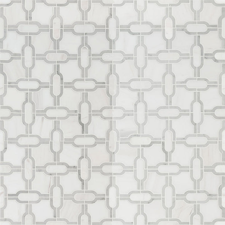 Bianco Dolomite Gridwork | Stone Tile for Kitchen and Bath