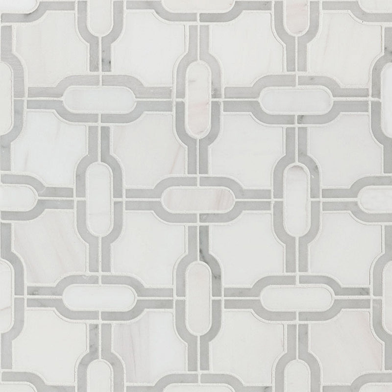 Bianco Dolomite Gridwork | Stone Tile for Kitchen and Bath