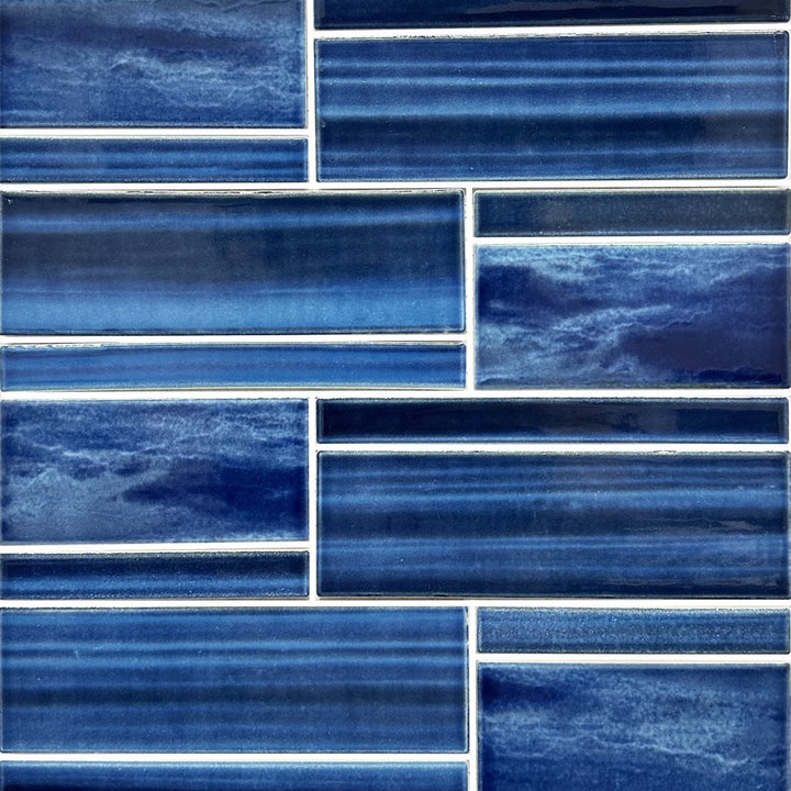 Blue Horizon, Mixed Mosaic Tile | Fujiwa Porcelain Pool Tile