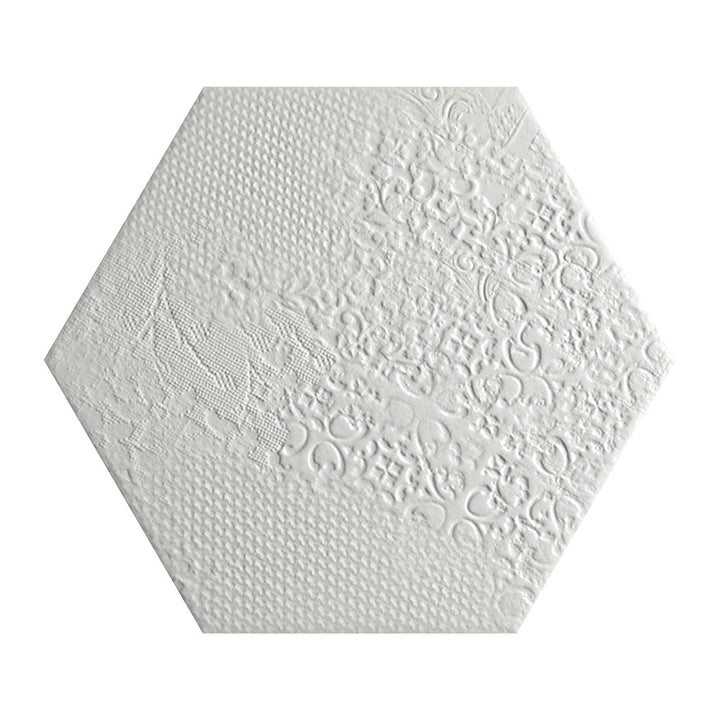 Milano White, Hexagon Porcelain Tile | CODMILAWHEX | IWT Tesoro