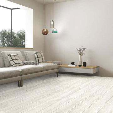 Caldera Blanca, 8" x 47" Porcelain Tile | MSI Seamless Transitions