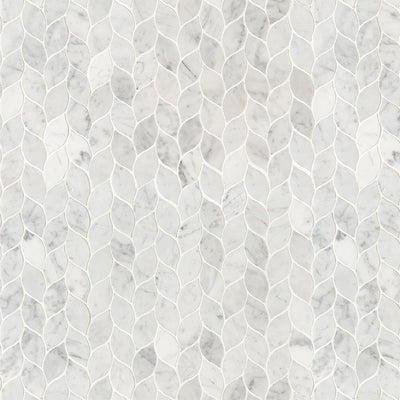 Carrara White Blanco Pattern | Stone Tile for Kitchen and Bath