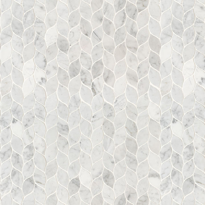 Carrara White Blanco Pattern | Stone Tile for Kitchen and Bath