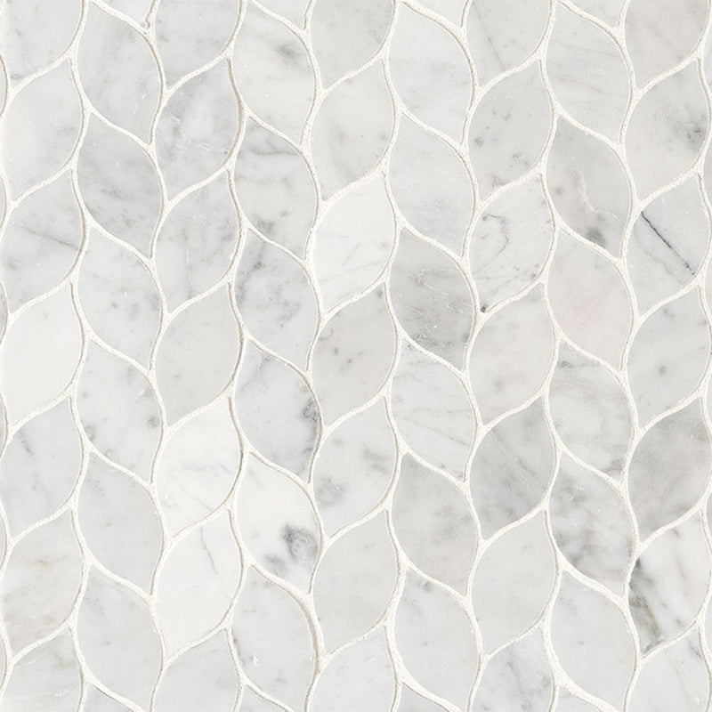 Carrara White Blanco Pattern | Stone Tile for Kitchen and Bath