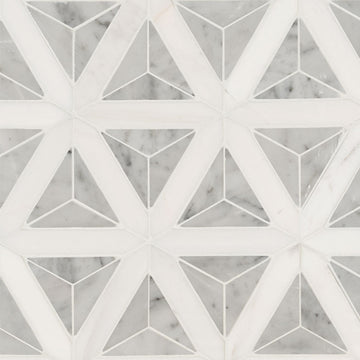 Carrara White Faceted | Stone Tile for Kitchen and Bath