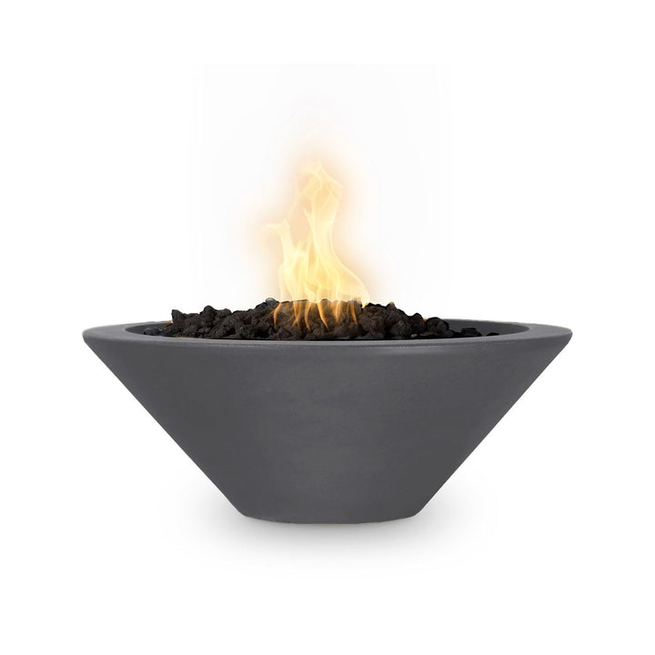 Cazo 24" Round Fire Bowl - GFRC Concrete - Fire Feature