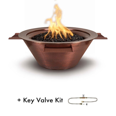 Cazo Copper Fire and Water Bowl, 4 Way Spill with key valve kit | The Outdoor Plus