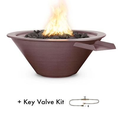 Cazo 24" Metal Fire and Water Bowl Feature with key valve kit | The Outdoor Plus - Java