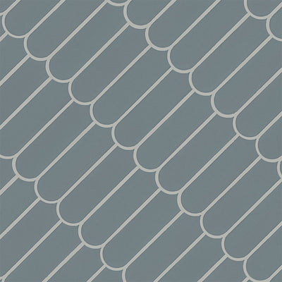 Cielo Azul Scallop Porcelain Tile | Bathroom & Kitchen Tile