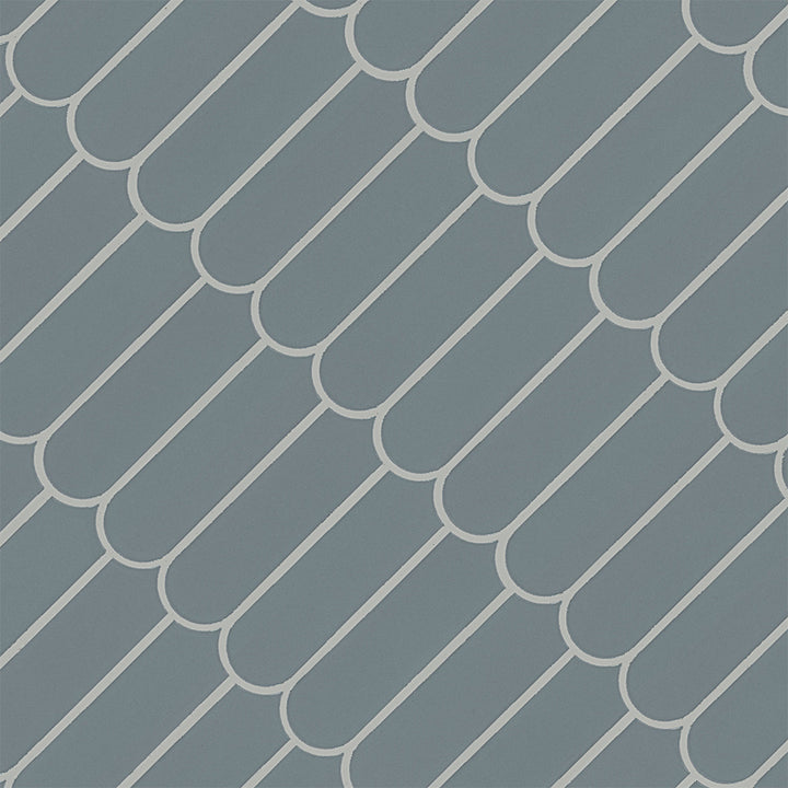 Cielo Azul Scallop Porcelain Tile | Bathroom & Kitchen Tile