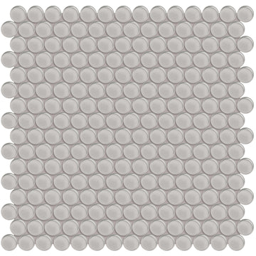 Cloud, Penny Round Mosaic | ANAELEMPNRDCLOUD | Glass Tile