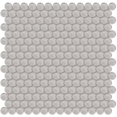 Cloud, Penny Round Mosaic | ANAELEMPNRDCLOUD | Glass Tile