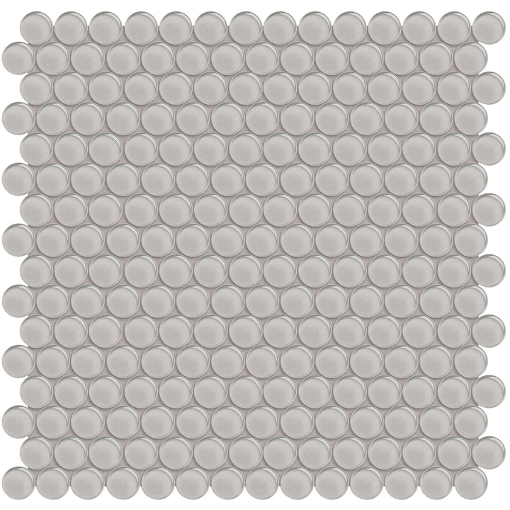 Cloud, Penny Round Mosaic | ANAELEMPNRDCLOUD | Glass Tile