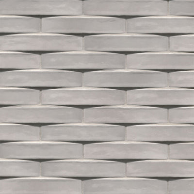 Convex Ash, 2" x 10" Ceramic Tile | 3D Backsplash & Bathroom Tile