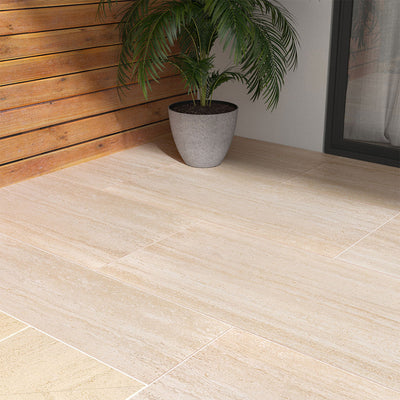 Cordova Avorio, 24" x 48" | 2CM Outdoor Porcelain Paver by MSI