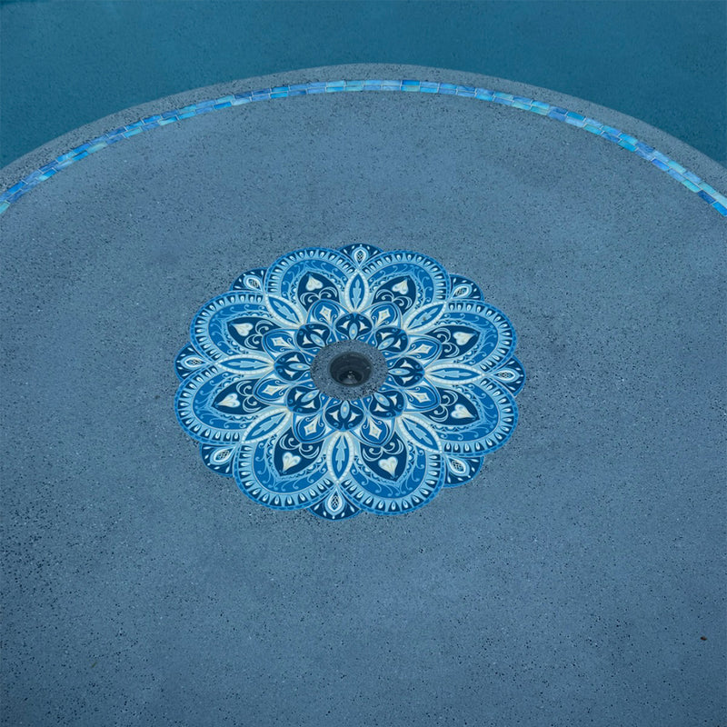 Crystal Sky Mandala | MND-CSM-30 | Pool Mosaic