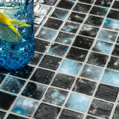 Deep, 1.5" x 1.5" Glass Tile | Mosaic Pool Tile by Vidrepur 