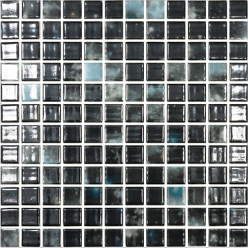 Deep, 1" x 1" Glass Tile | Mosaic Pool Tile by Vidrepur 