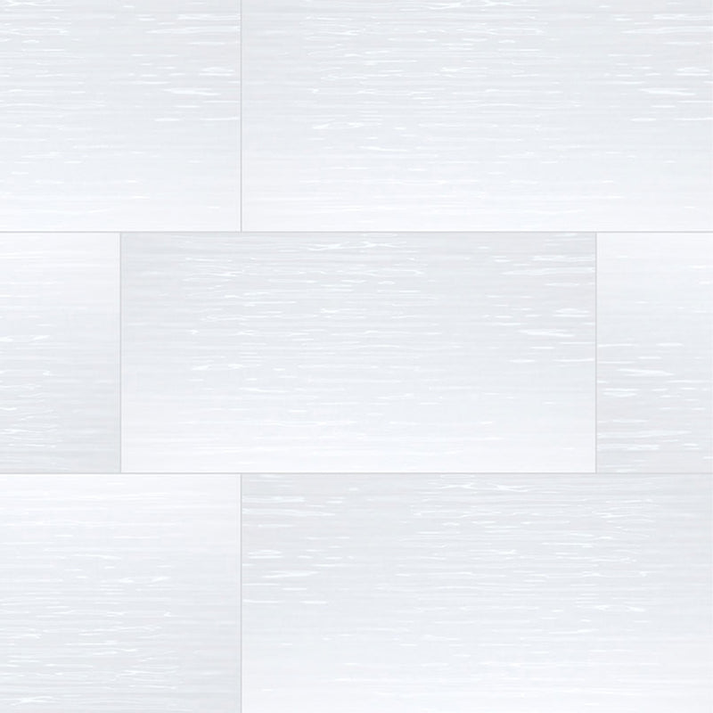 Dymo Stripe White, 12" x 24" Ceramic Tile | Kitchen Backsplash Tile